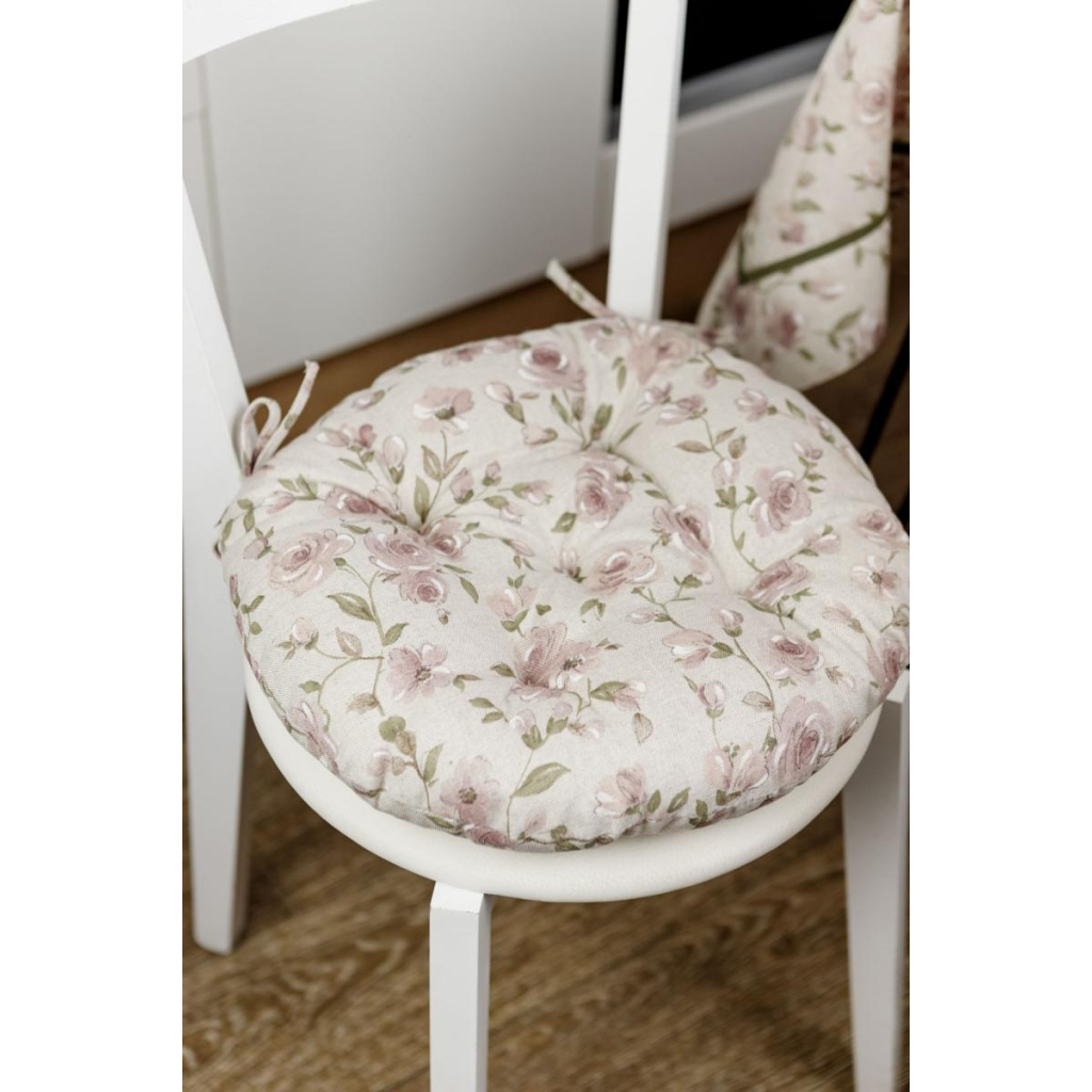 Подушка на стілець Прованс Dх40 Тереза квіточки (034529) - зображення 2