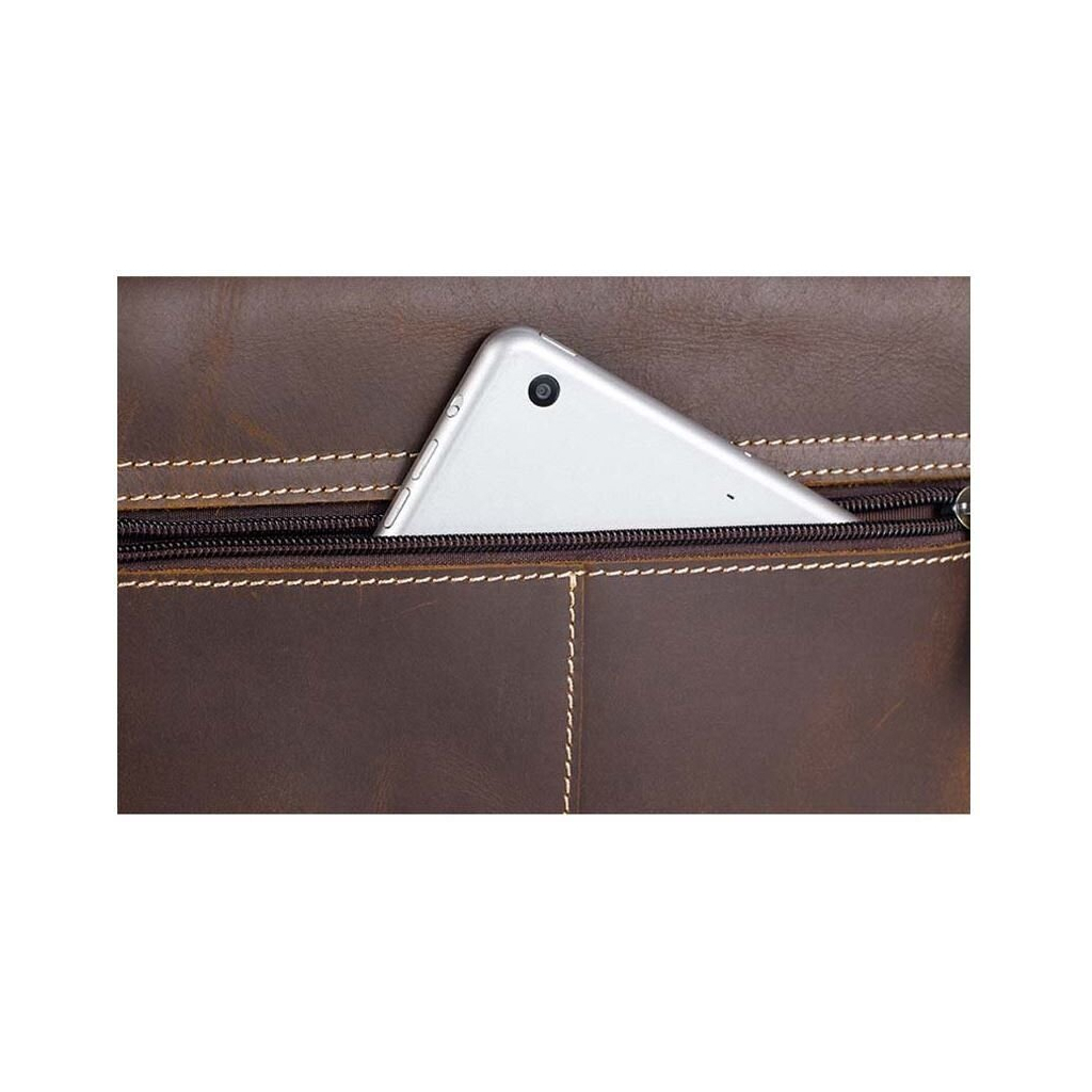 Сумка Vintage Коричнева (14675) - зображення 9