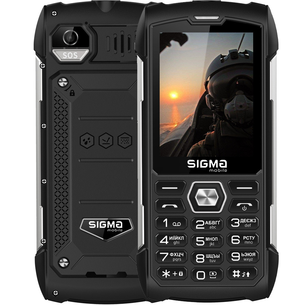 Мобільний телефон Sigma X-treme PK68 Black (4827798466711) - зображення 1
