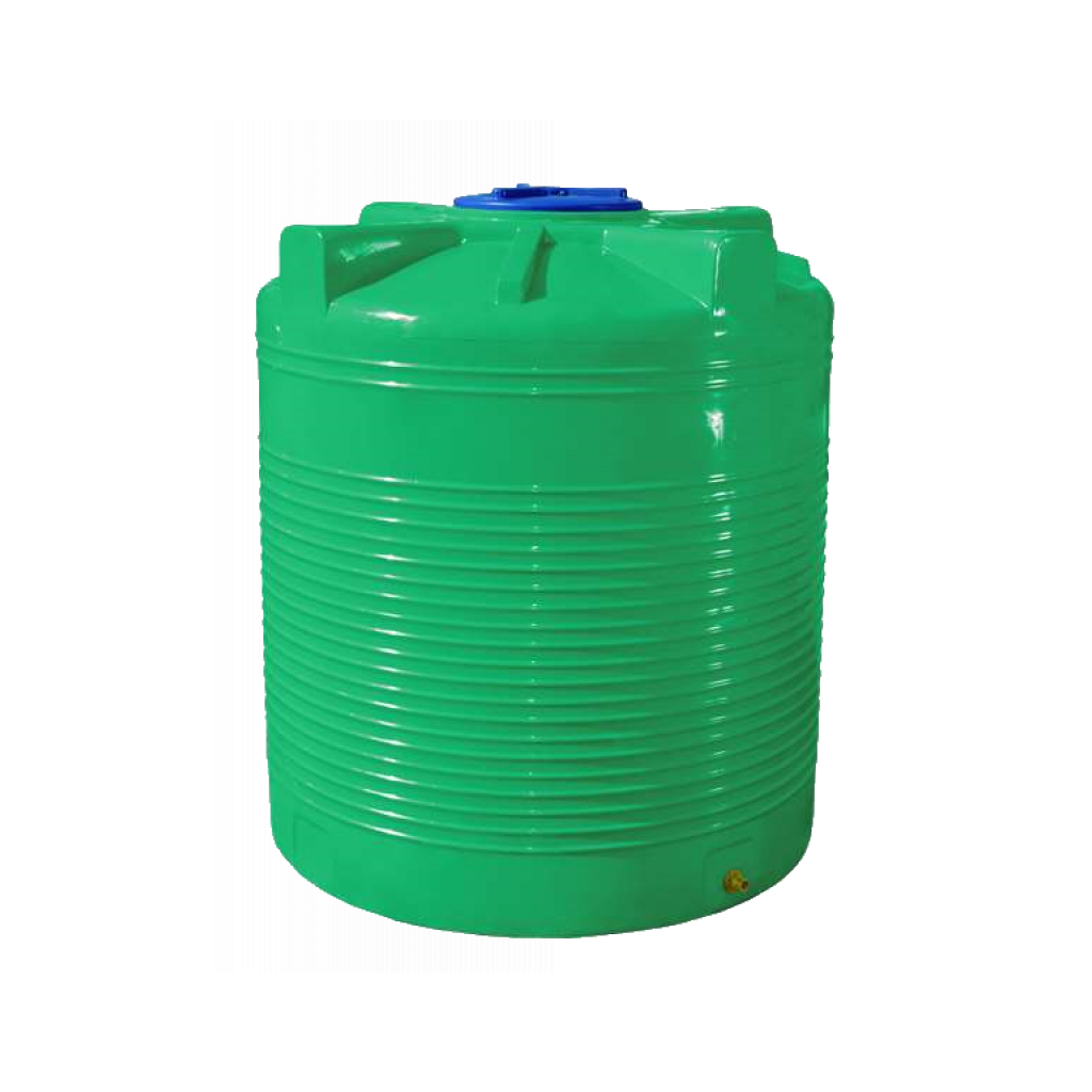 Ємність для води Рото Європласт вертикальна харчова 1000 л зелена (1719) - зображення 1