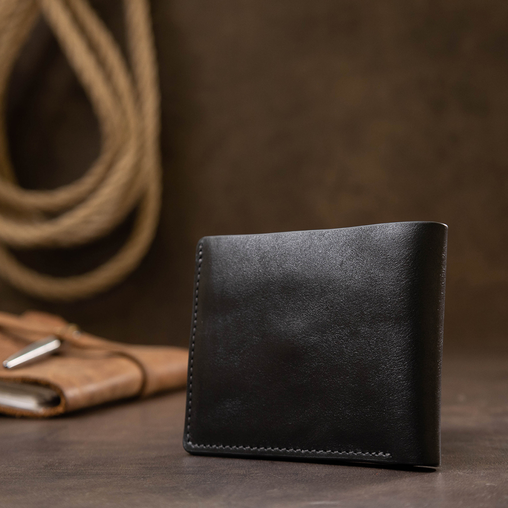 Портмоне Grande Pelle Шкіряне Чорне (11554) - зображення 9