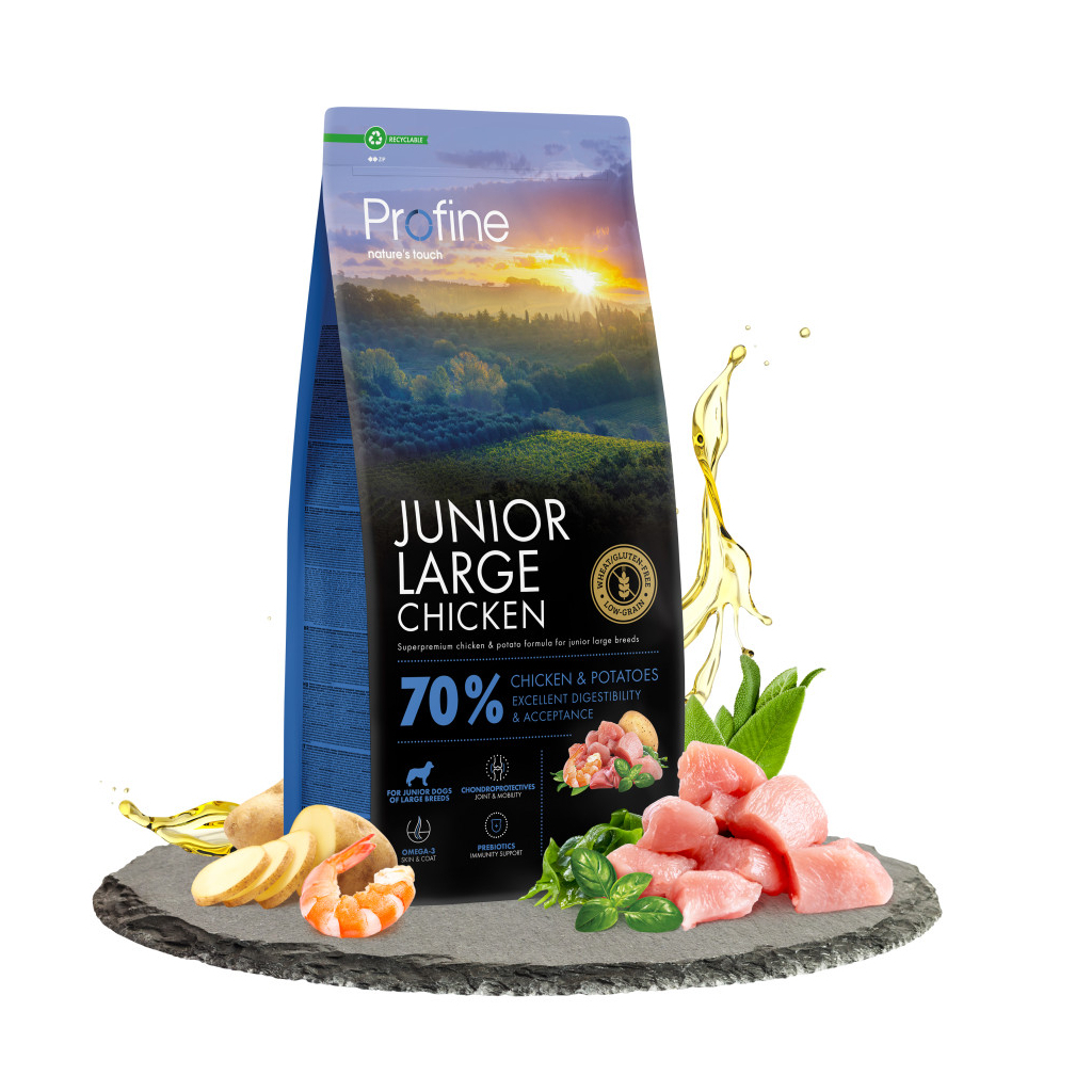 Сухий корм для собак Profine Junior Large Chicken and Potatoes для цуценят та юніорів великих порід 12 кг (8595602569960) - зображення 2