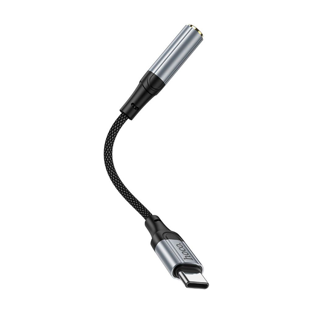 Перехідник USB-C to 3.5mm F 0.12m Black HOCO (6942007608886) - зображення 4