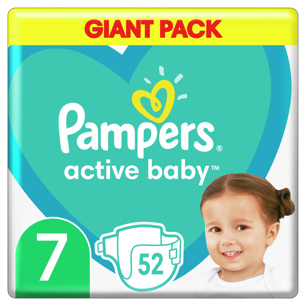 Підгузки Pampers Active Giant Plus Розмір 6 (15+ кг) 52 шт (8006540045862) - зображення 1