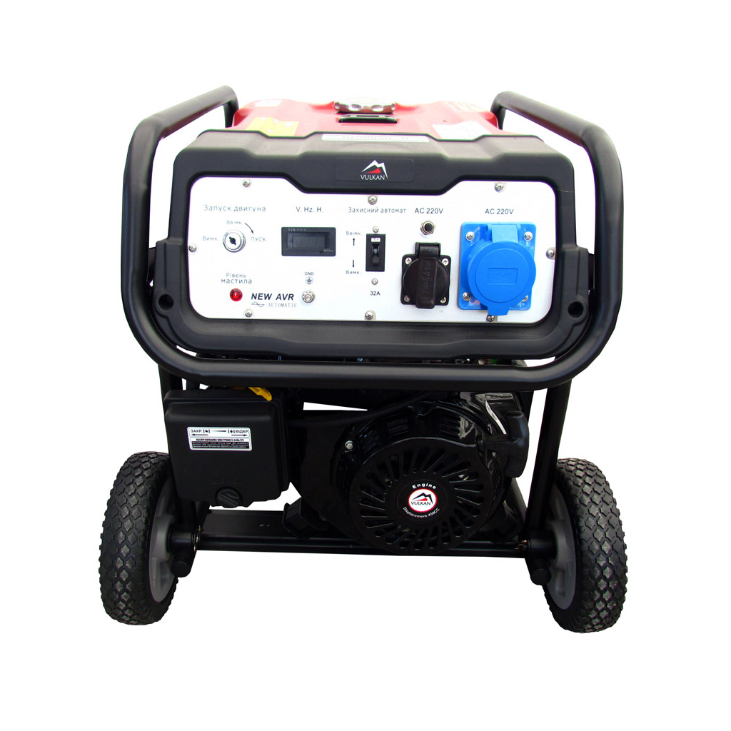Генератор Vulkan 7,0kW ел.старт, 25л, колеса (SC9000E-II) - зображення 2