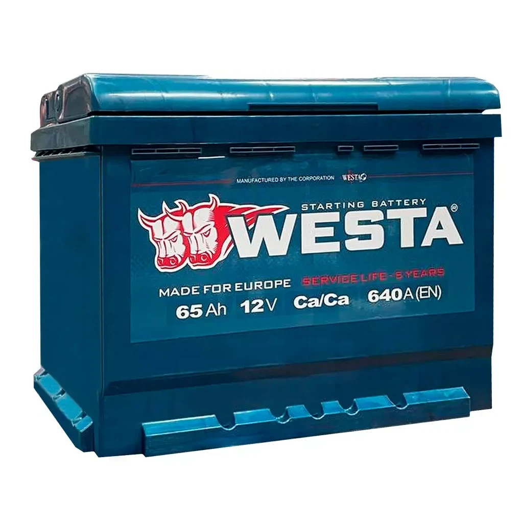 Акумулятор автомобільний Westa 6CT-65 А (0) - зображення 1