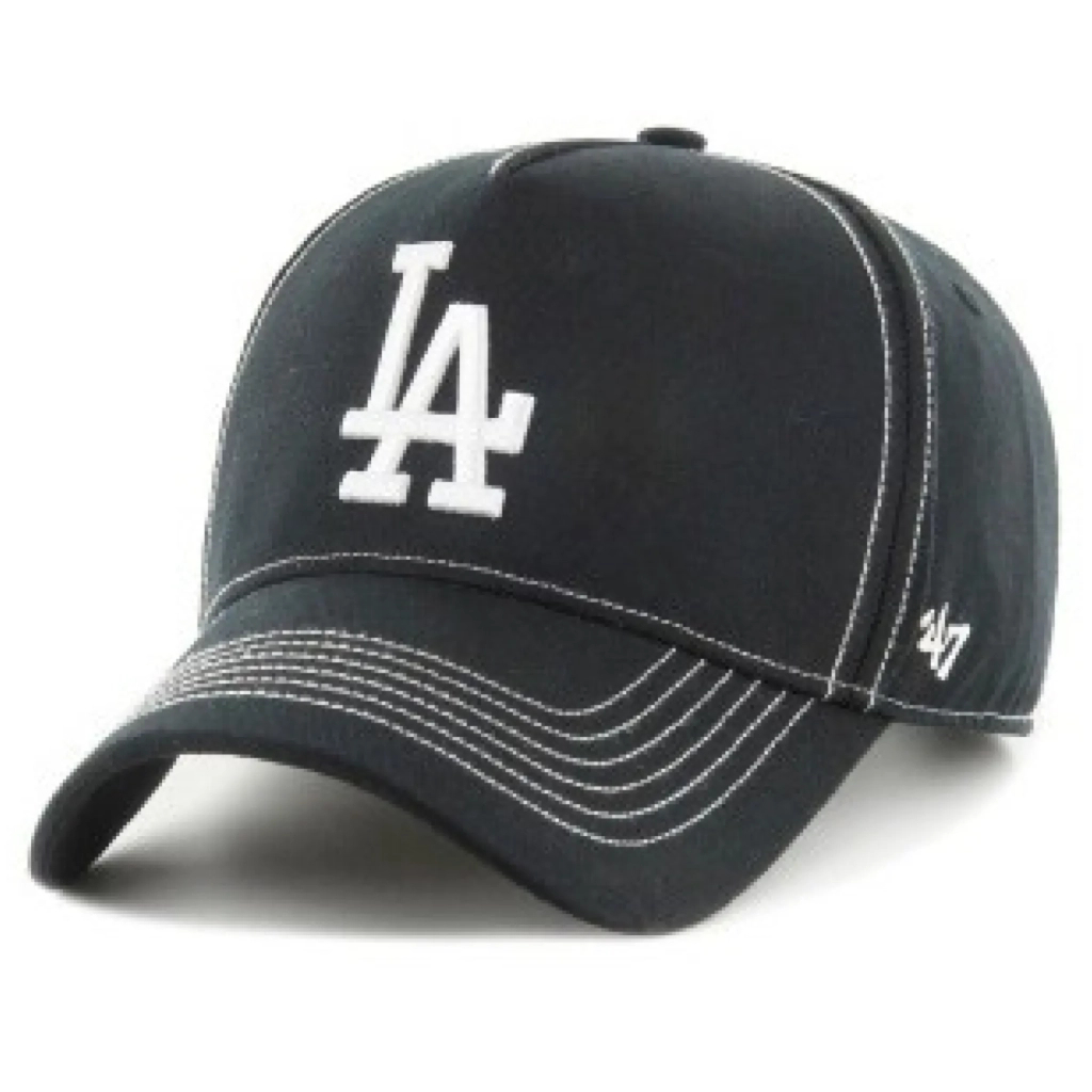 Кепка 47 Brand MVP Los Angeles Dodgers Contrast S CONDT12GWS-BK Чорна (197172430473) - зображення 1
