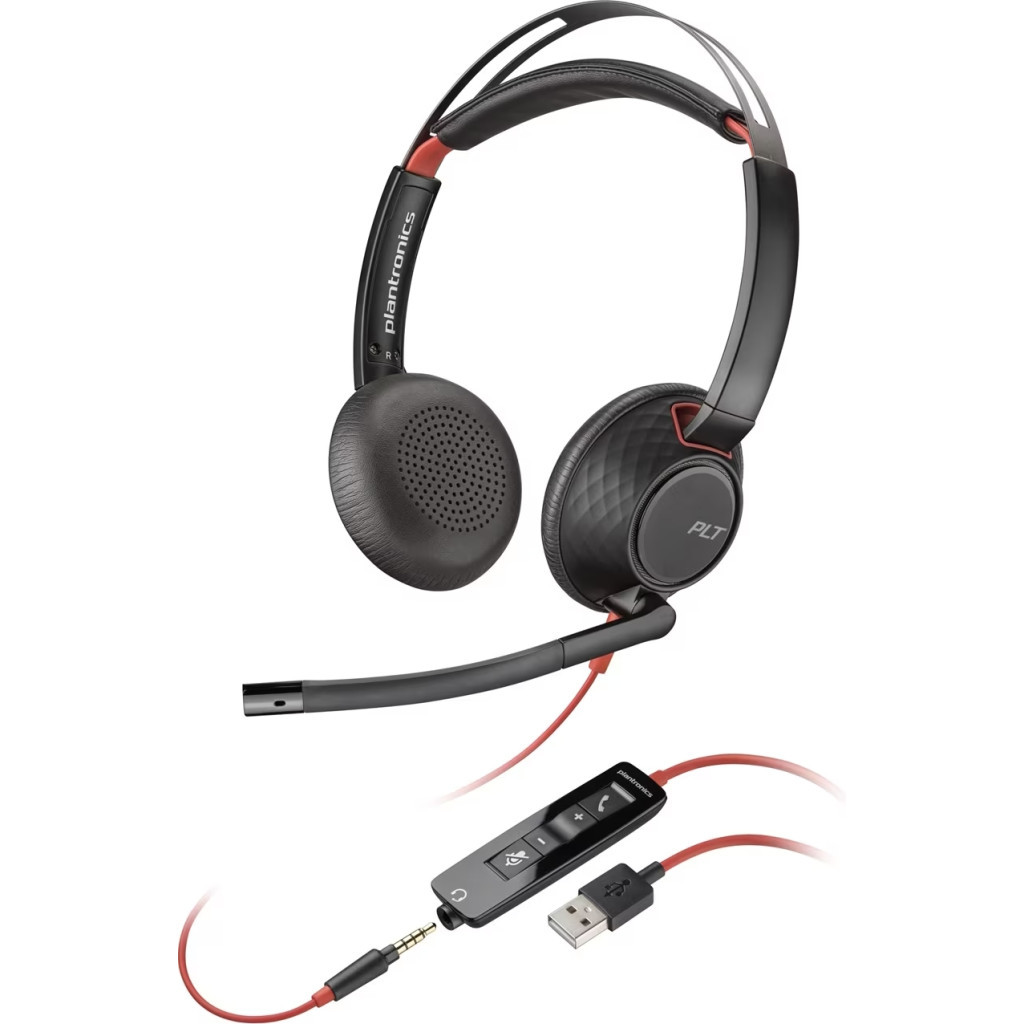 Навушники Poly BlackWire 5220 USB-A HS Stereo (80R97AA) - зображення 1