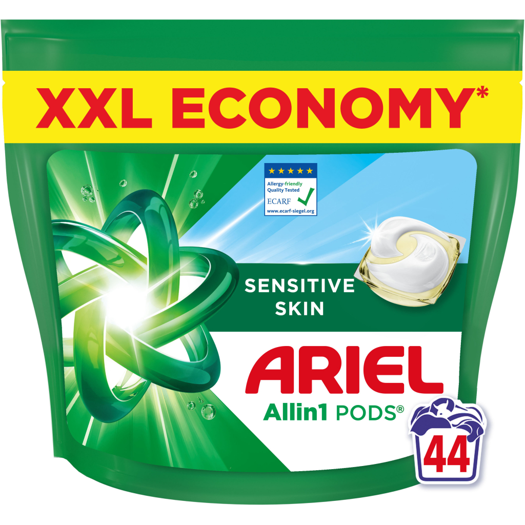 Капсули для прання Ariel Pods All-in-1 Sensitive Skin Для чутливої шкіри 44 шт. (8700216765923) - изображение 2