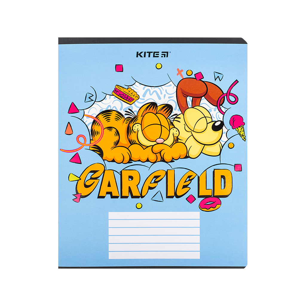 Зошит Kite Garfield, 18 аркушів, клітинка (GF24-236) - изображение 9