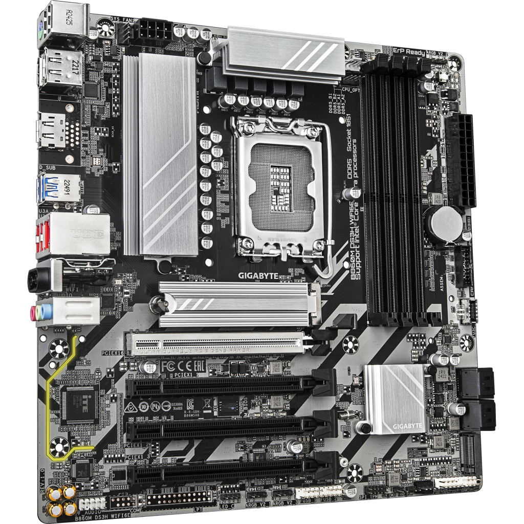 Материнська плата GIGABYTE B860M DS3H WIFI6E - зображення 2
