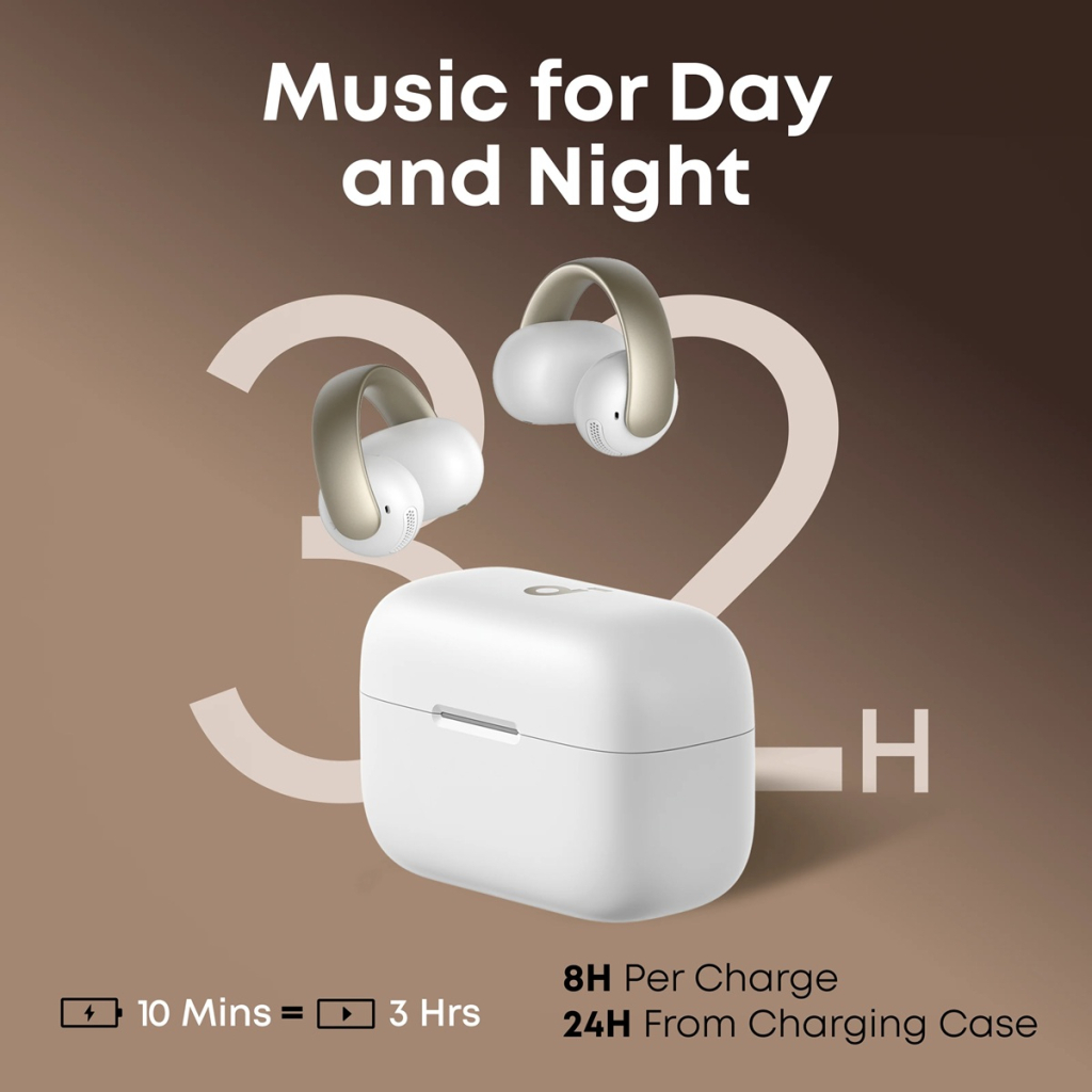 Навушники Anker SoundCore AeroClip White (A3388G21) - зображення 4