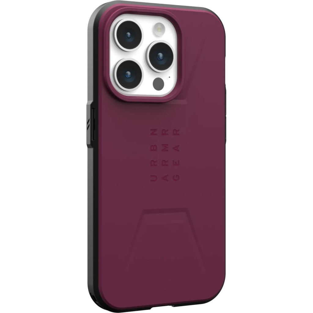 Чохол до мобільного телефона UAG Apple iPhone 15 Pro Civilian Magsafe, Bordeaux (114275119049) - зображення 3