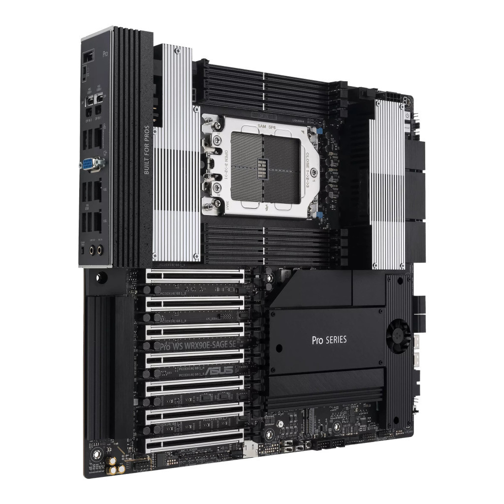 Серверна материнська плата ASUS PRO WS WRX90E-SAGE SE sTR5 WRX90 8xDDR5 M.2 EEB (90MB1FW0-M0EAY0) - зображення 3