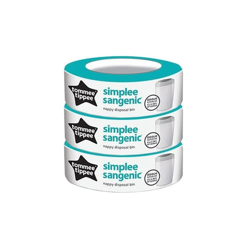 Касета для накопичувача підгузників Tommee Tippee Sangenic Simplee 3 шт (30004) - зображення 1