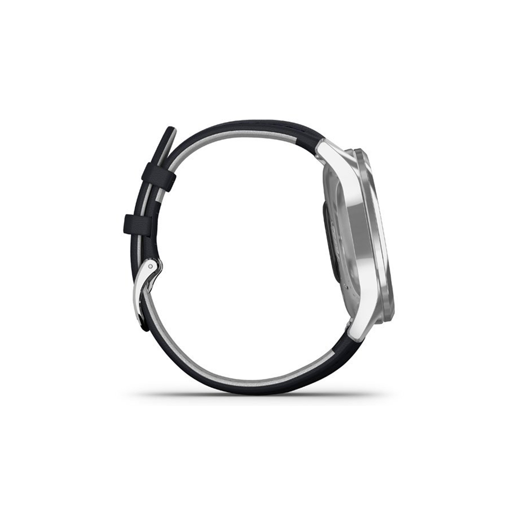 Смарт-годинник Garmin vivomove Luxe, S/E EU, Silver, Navy, Leather (010-02241-20) - зображення 4