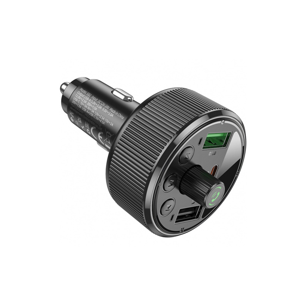 FM модулятор HOCO E82, Black, Box - зображення 2