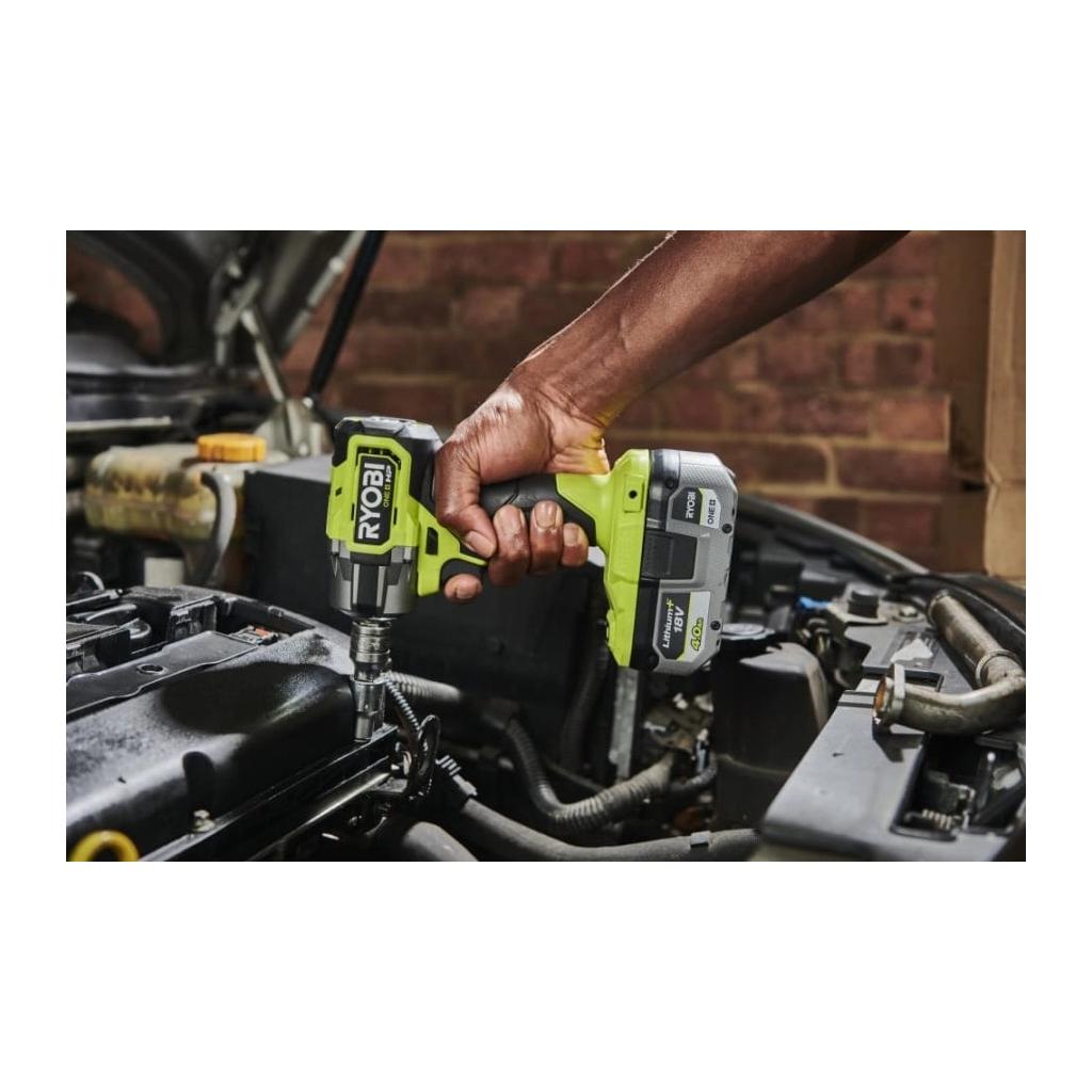 Гайковерт Ryobi ударний ONE+ HP RIW18C-0 18V, 2800об/х,в 450Нм, 1/2"m 4 швидкості (без АКБ та ЗП) (5133005898) - изображение 5