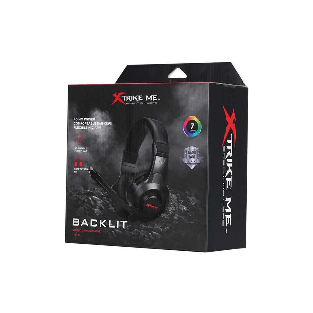 Навушники Xtrike ME HP-311 Rainbow Black (HP-311) - зображення 4