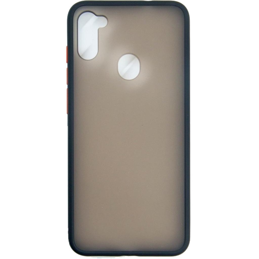 Чохол до мобільного телефона Dengos Matt Samsung Galaxy M11, black (DG-TPU-MATT-47) - зображення 1