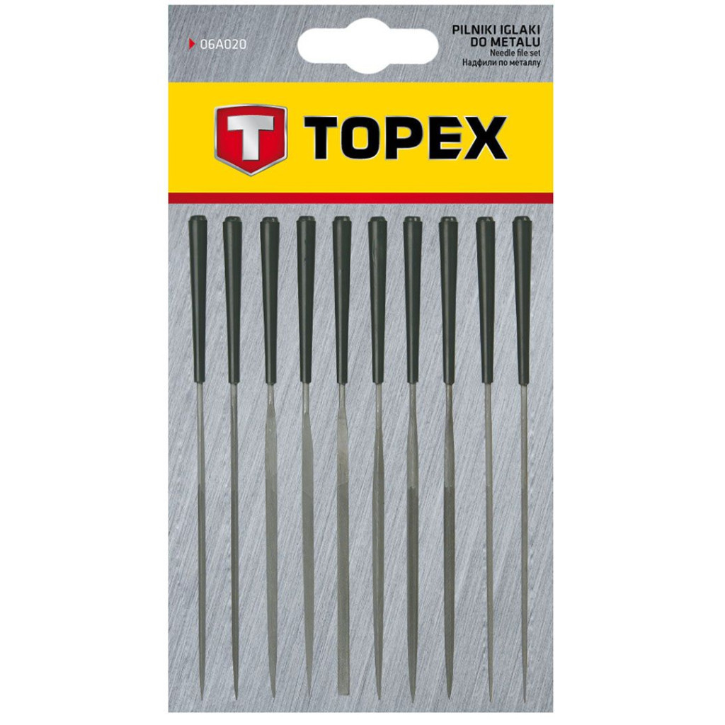 Набір напилків Topex игольчатые по металлу, набор 10 шт. (06A020) - зображення 2