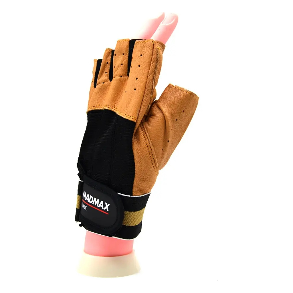 Рукавички для фітнесу MadMax MFG-248 Clasic Brown L (MFG-248-Brown_L) - зображення 6