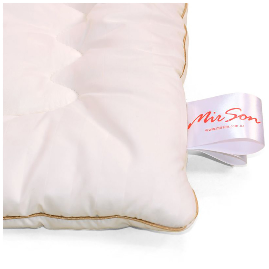 Ковдра MirSon вовняна Mikrosatin Gold Woolen Hand Made 167 літо 200x220 см (2200000460356) - зображення 11