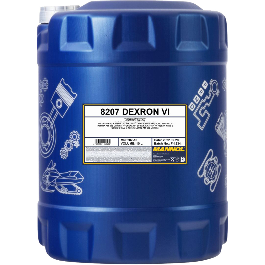 Трансмісійна олива Mannol DEXRON VI 10л (MN8207-10) - зображення 1