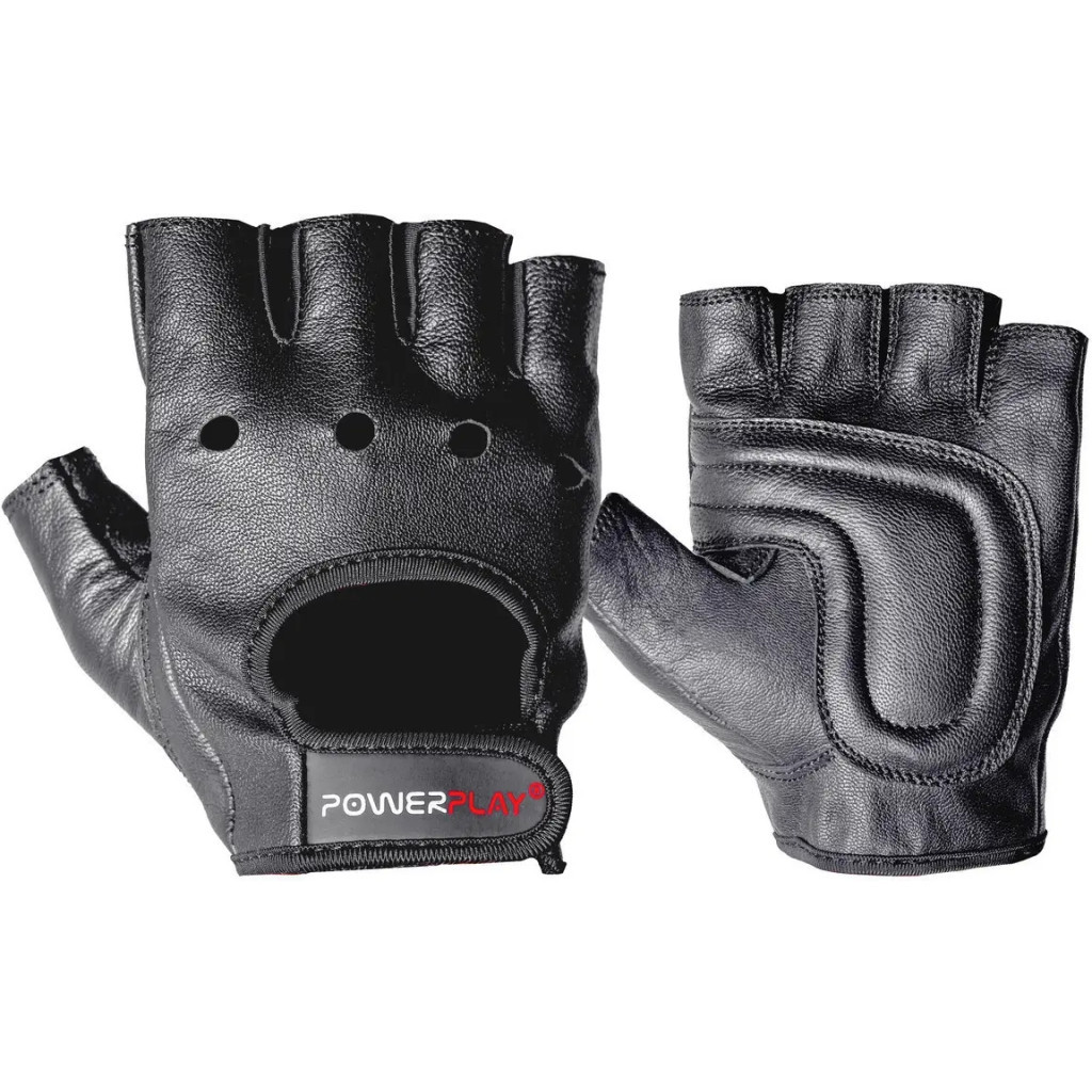Рукавички для фітнесу PowerPlay 1572 Чорні L (PP_1572_L_Black) - зображення 1