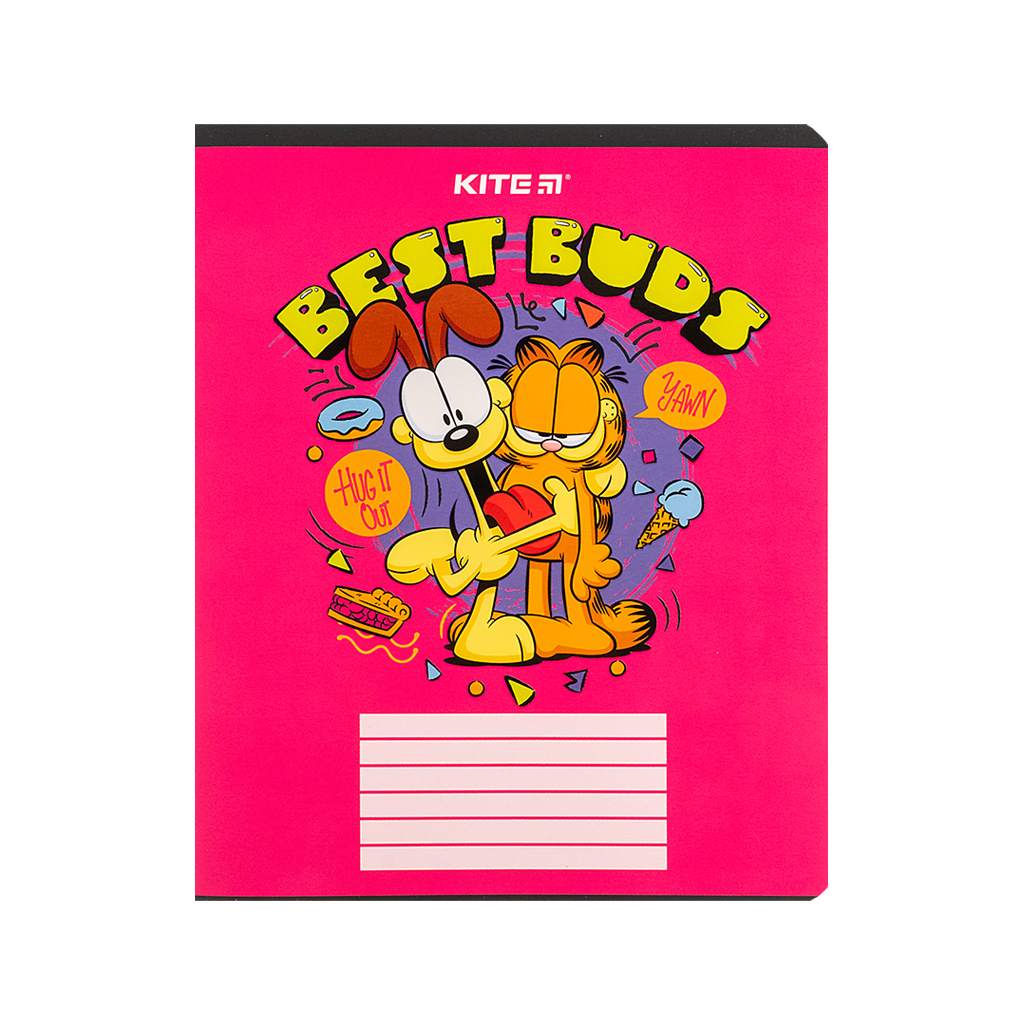 Зошит Kite Garfield, 18 аркушів, клітинка (GF24-236) - изображение 6