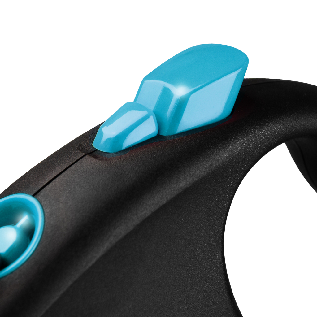 Повідець для собак Flexi Black Design S стрічка 5 м (блакитний) (4000498033937) - зображення 3