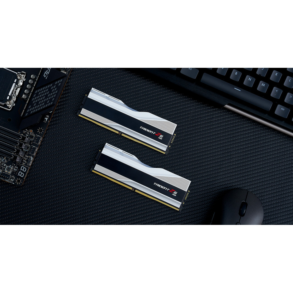 Модуль пам'яті для комп'ютера DDR5 32GB (2x16GB) 7200 MHz Trident Z5 RGB Silver G.Skill (F5-7200J3445G16GX2-TZ5RS) - зображення 7