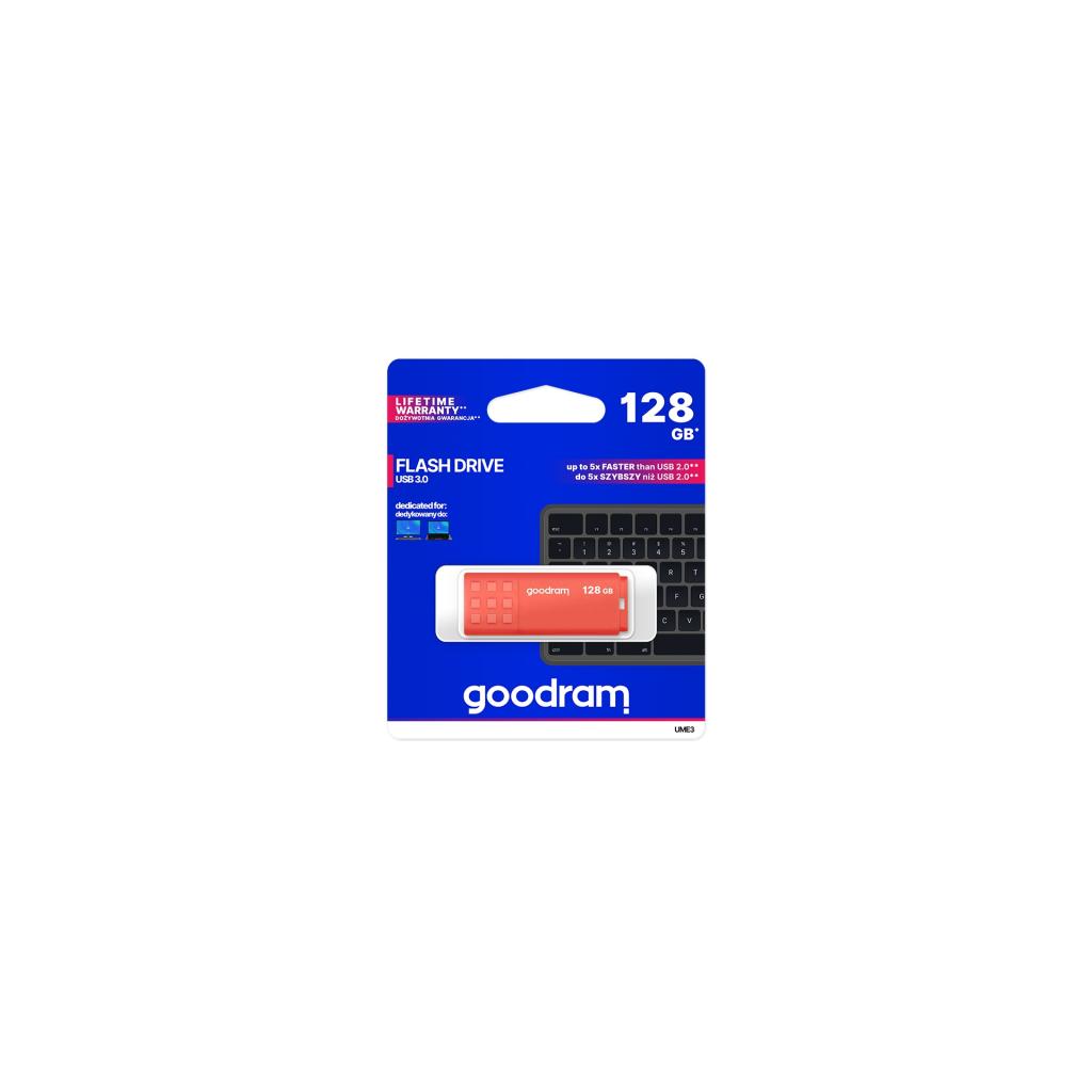 USB флеш накопичувач Goodram 16GB UME3 Orange USB 3.0 (UME3-0160O0R11) - зображення 3