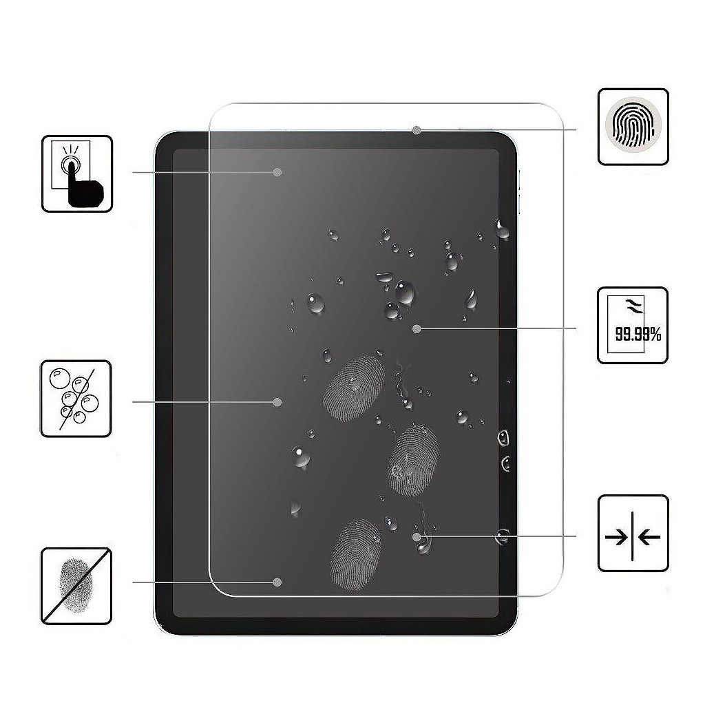Скло захисне BeCover Apple iPad 10.9" (2022/2024)/iPad (А16) 2025 11" (708138) - зображення 3