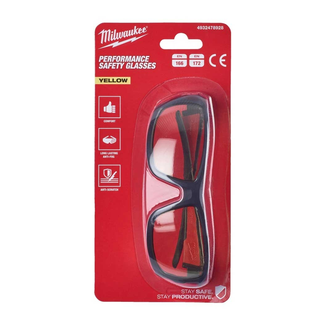 Захисні окуляри Milwaukee Performance, жовті (4932478928) - изображение 4