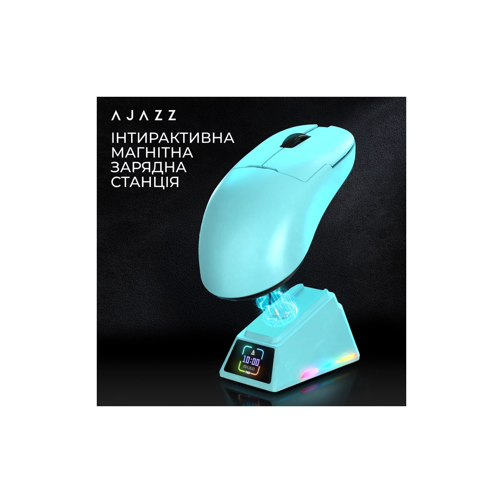 Мишка Ajazz AJ159 APEX Wireless/Bluetooth/USB Blue (AJM159-A-BLUE) - зображення 9