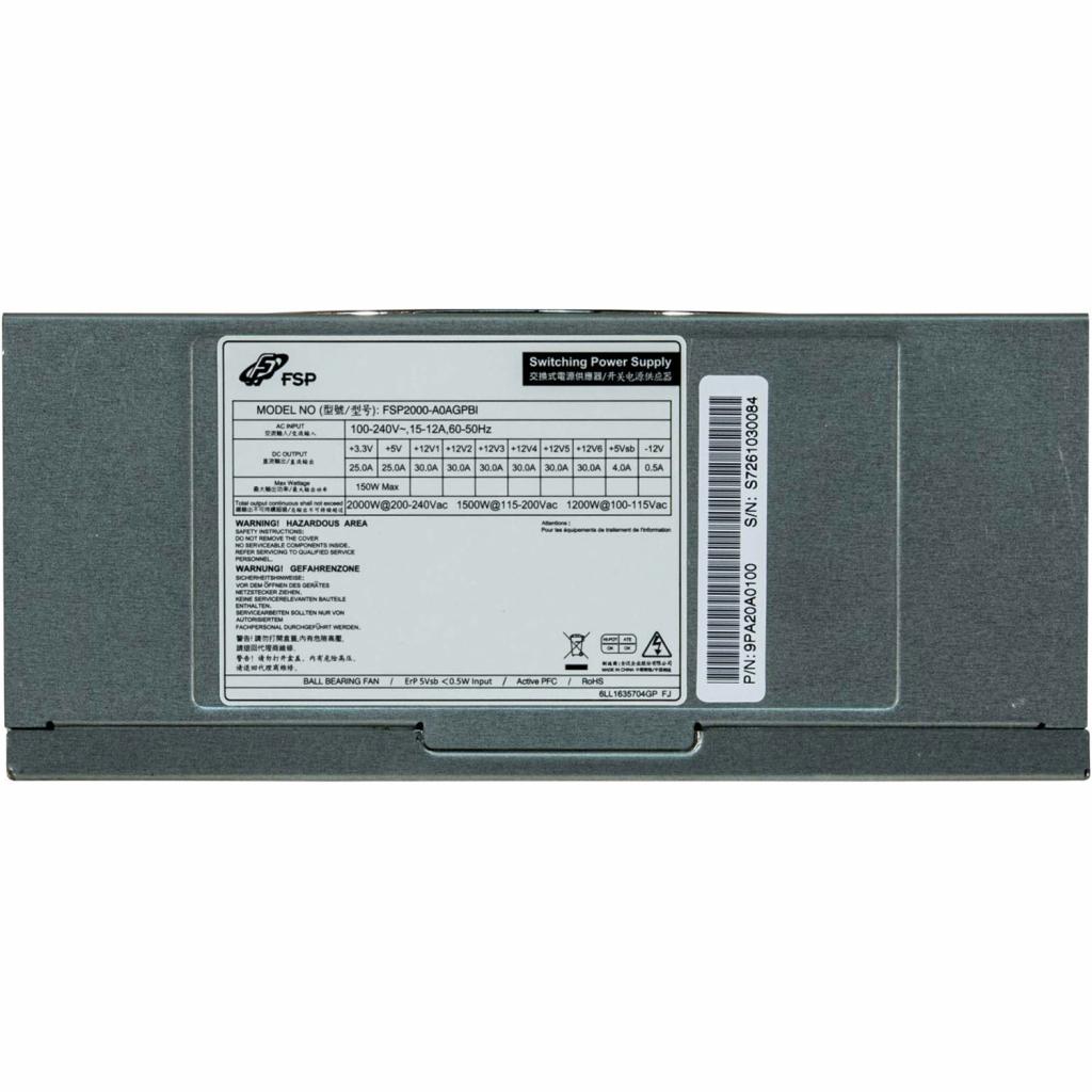 Блок живлення FSP 2000W (FSP2000-A0AGPBI) - зображення 2