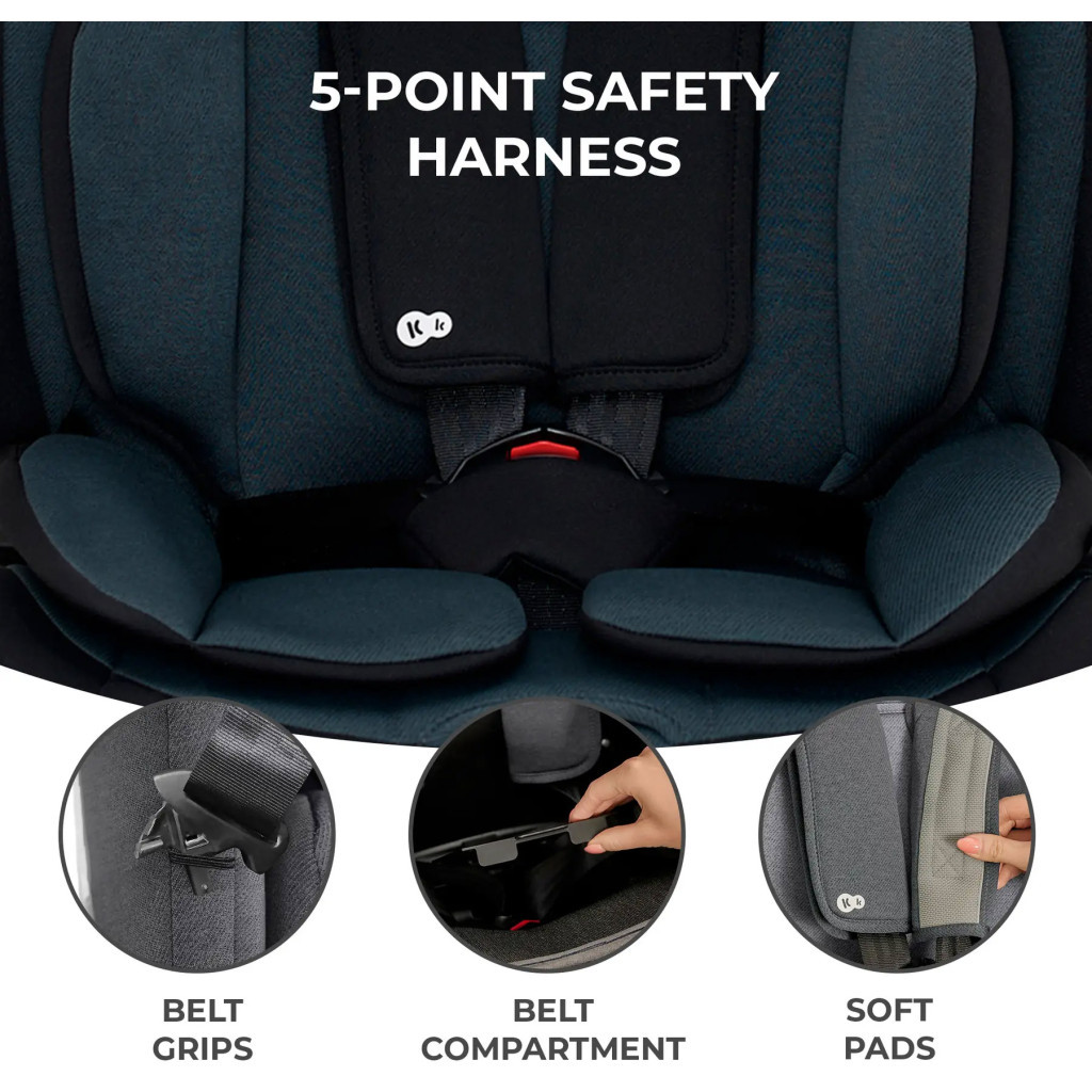 Автокрісло Kinderkraft Oneto3 i-Size Graphite Black (KCONE300BLK0000) (5902533922161) - зображення 10