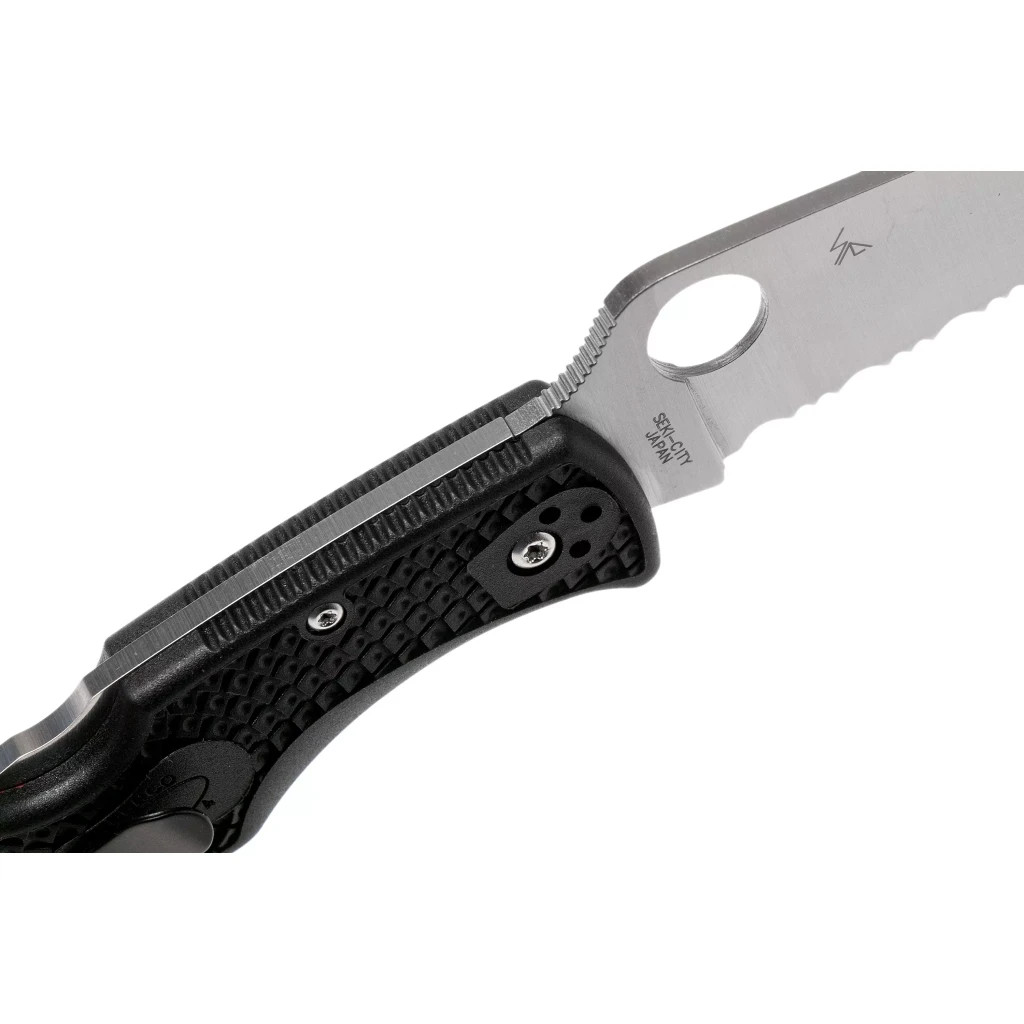 Ніж Spyderco Endura 4 Thin Red Line напівсеррейтор (C10FPSBKRD) - зображення 4