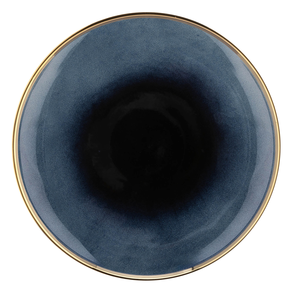 Тарілка Ardesto Andria, 20.1см, кераміка, синьо-сірий (AR2920AB) - зображення 2