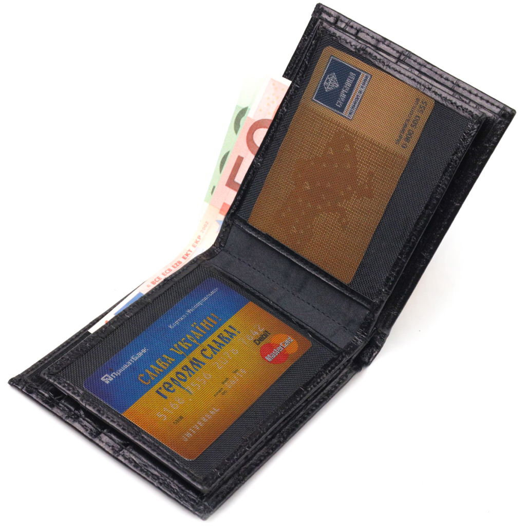 Гаманець Canpellini З натуральної шкіри Чорний (21584) - зображення 7