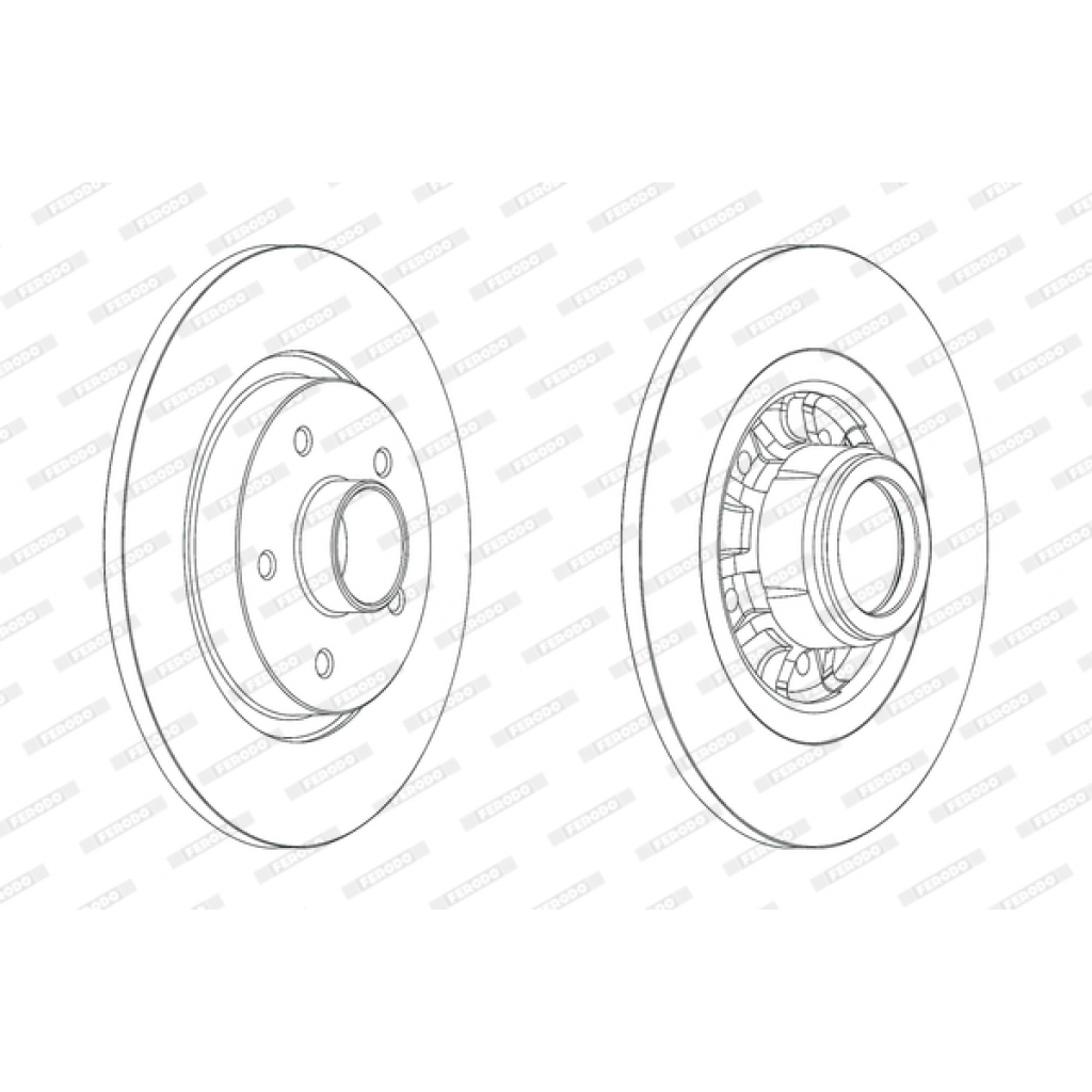 Гальмівний диск FERODO DDF1734-1 - зображення 1