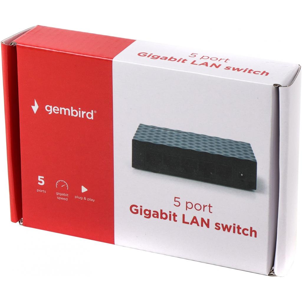 Комутатор мережевий Gembird NP-SWG5-001 - зображення 5