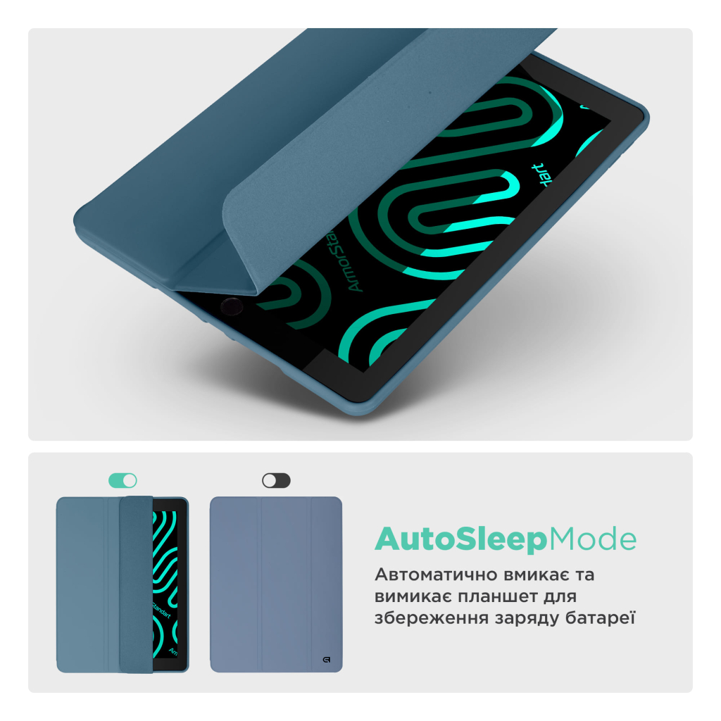 Чохол до планшета Armorstandart Smart Fold Pen Apple iPad Air 13 (2024) Lavender Grey (ARM78135) - зображення 6