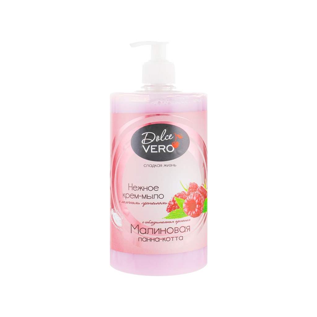 Рідке мило Dolce Vero Малинова панна-котта 1000 мл (4820091146465) - зображення 1