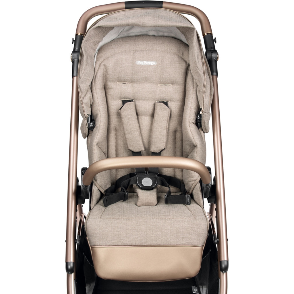 Коляска Peg-Perego 2 в 1 Veloce Mon Amour, рожеве золото (PACK-VEL2100000001) - зображення 6