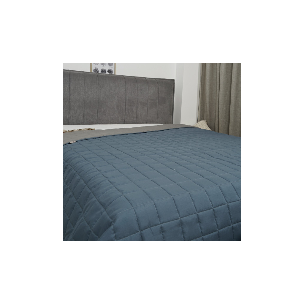 Покривало Viluta стьобане двустороннє Дует Місячне Сяйво 210х220 (дует_м.сяйво_210*220) - изображение 4