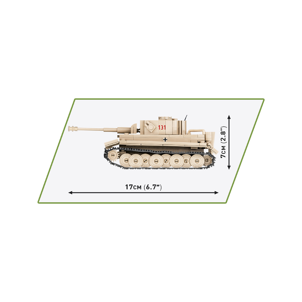 Конструктор Cobi Друга Світова Війна Танк Тигр 131, 340 деталей (COBI-2710) - зображення 5