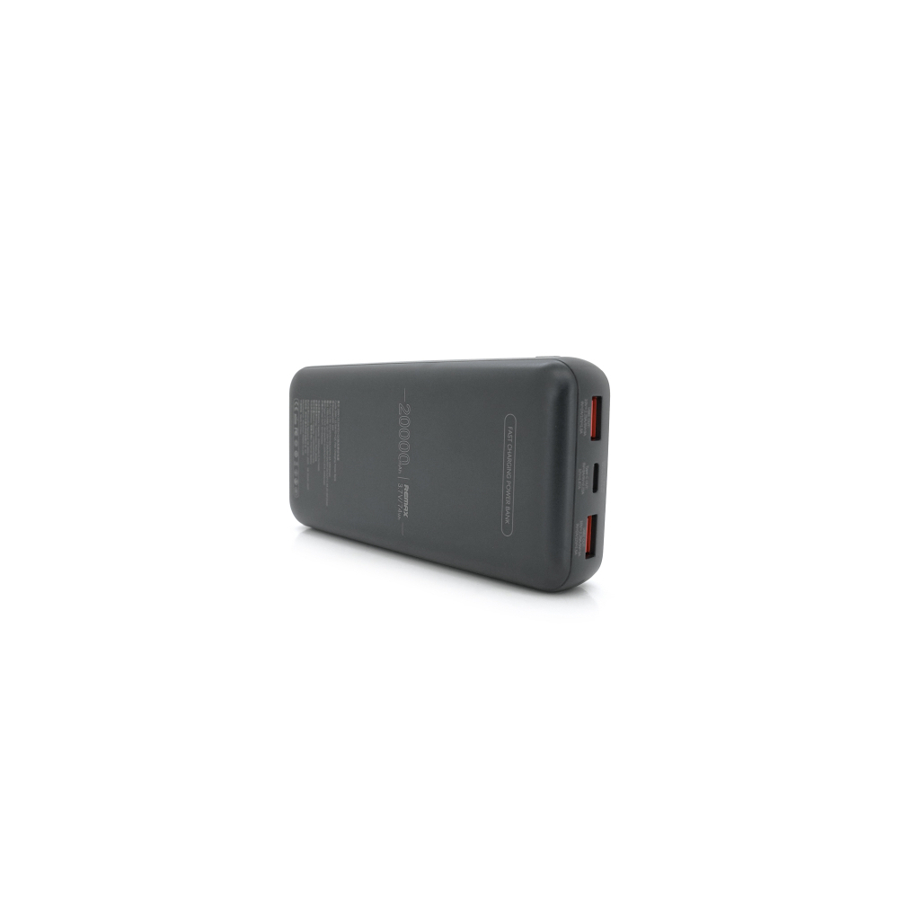 Батарея універсальна Remax 20000mAh, 22.5W, 2*USB+Type-C, Black (RPP-623) - зображення 5