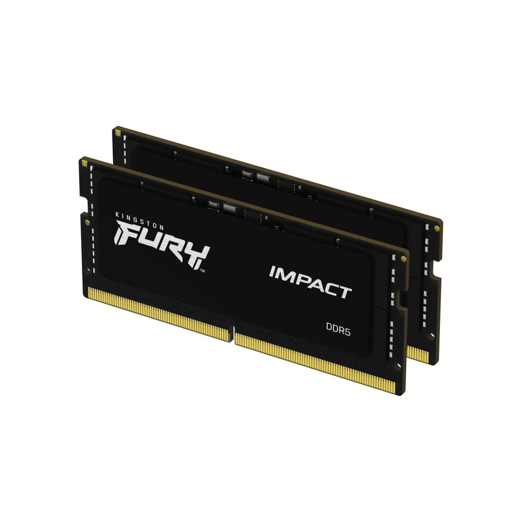 Модуль пам'яті для ноутбука SoDIMM DDR5 16GB (2x8GB) 4800 MHz FURY Impact Kingston Fury (ex.HyperX) (KF548S38IBK2-16) - зображення 1